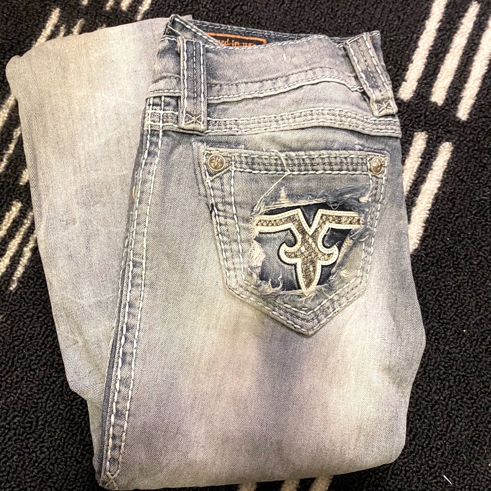 Rock Revival ripped straight leg